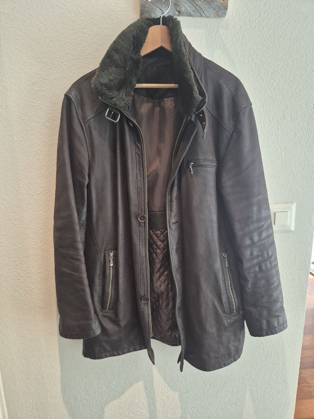 Jacken: High-quality real leather jacket, brown, size L, – Gebraucht aus Zürich von CCGhost89 2