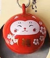 Porte-clé Maneki-neko Symbole de chance et prospérité J085