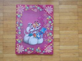 Diddl Mappe rot Diddl und Diddlina mit Geschenk