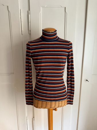 MADEWELL - Rollkragen Langarmshirt gestreift XS