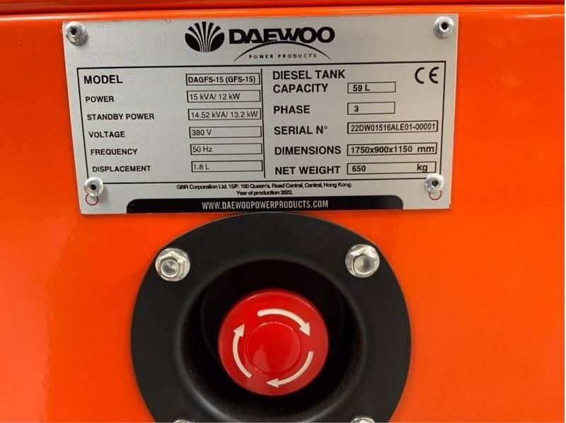 Generator Daewoo Dagfs 15kw Kaufen Auf Ricardo