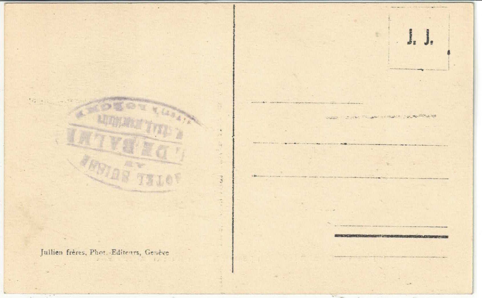 Cartoline postali: Col de Balme - Hotel Suisse - animee – Usato da Ettingen venduto da Kartenplanet 1