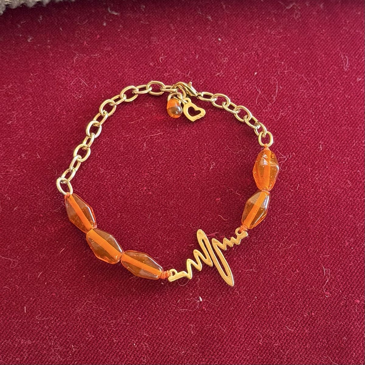 Bracelets: Armband mit Glasperlen – D'occasion à Donat par troja007