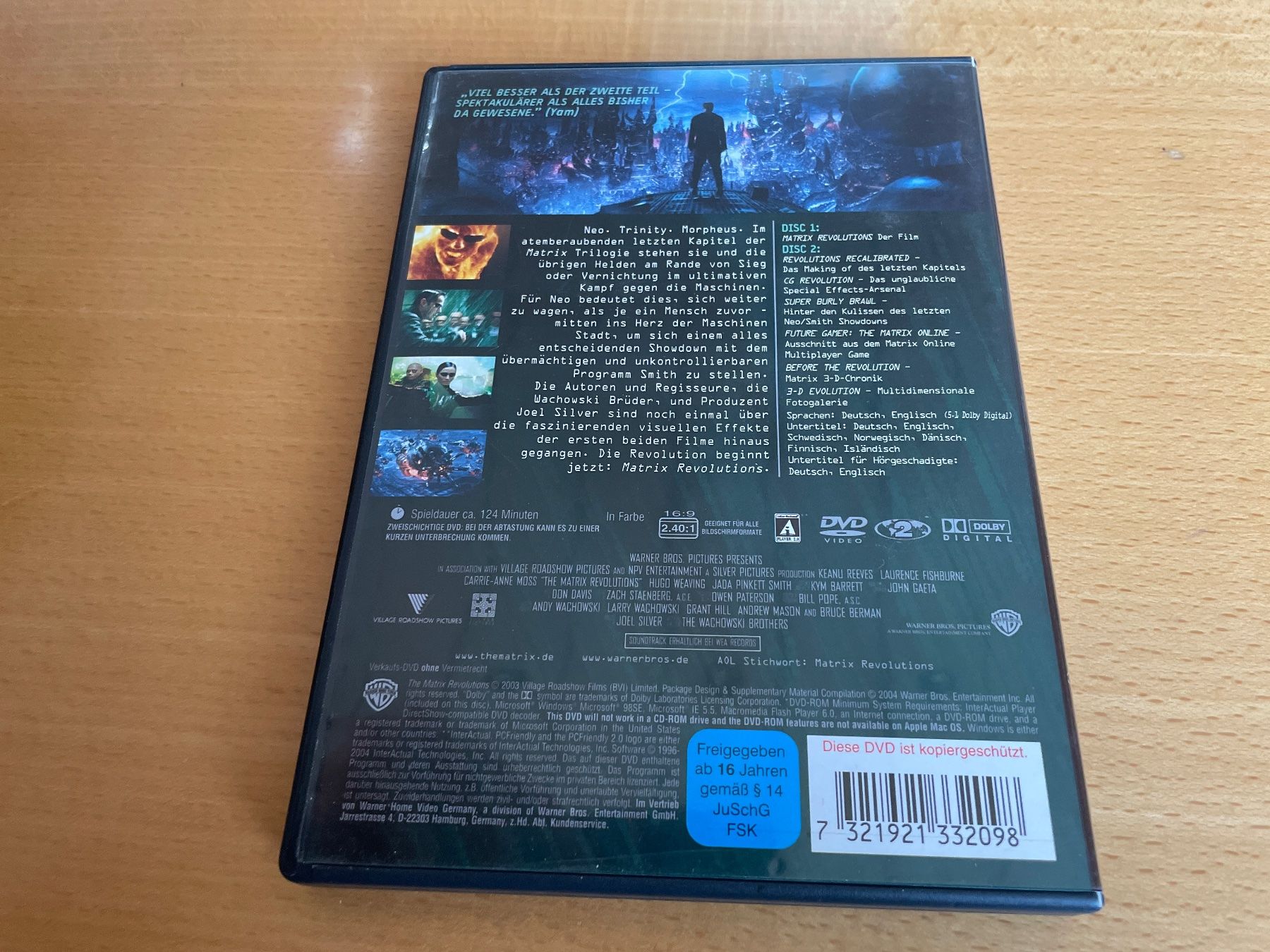 Tutti i DVDs: Matrix Revolutions DVD – Usato da Zwingen venduto da veilchen_123 1