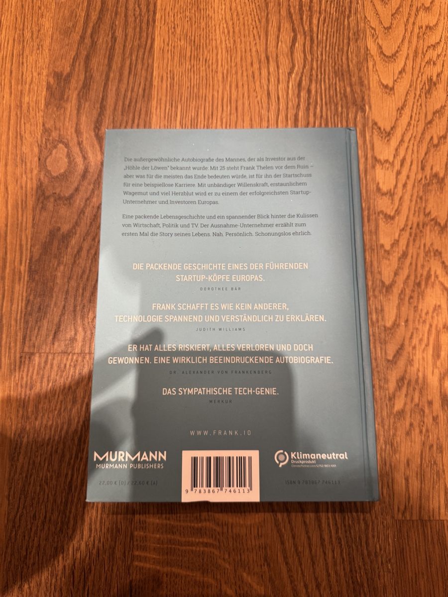 Bücher: Frank Thelen Autobiography - Startup DNA - Must-Read Book! – Gebraucht aus Wetzikon ZH von hypebeast 1