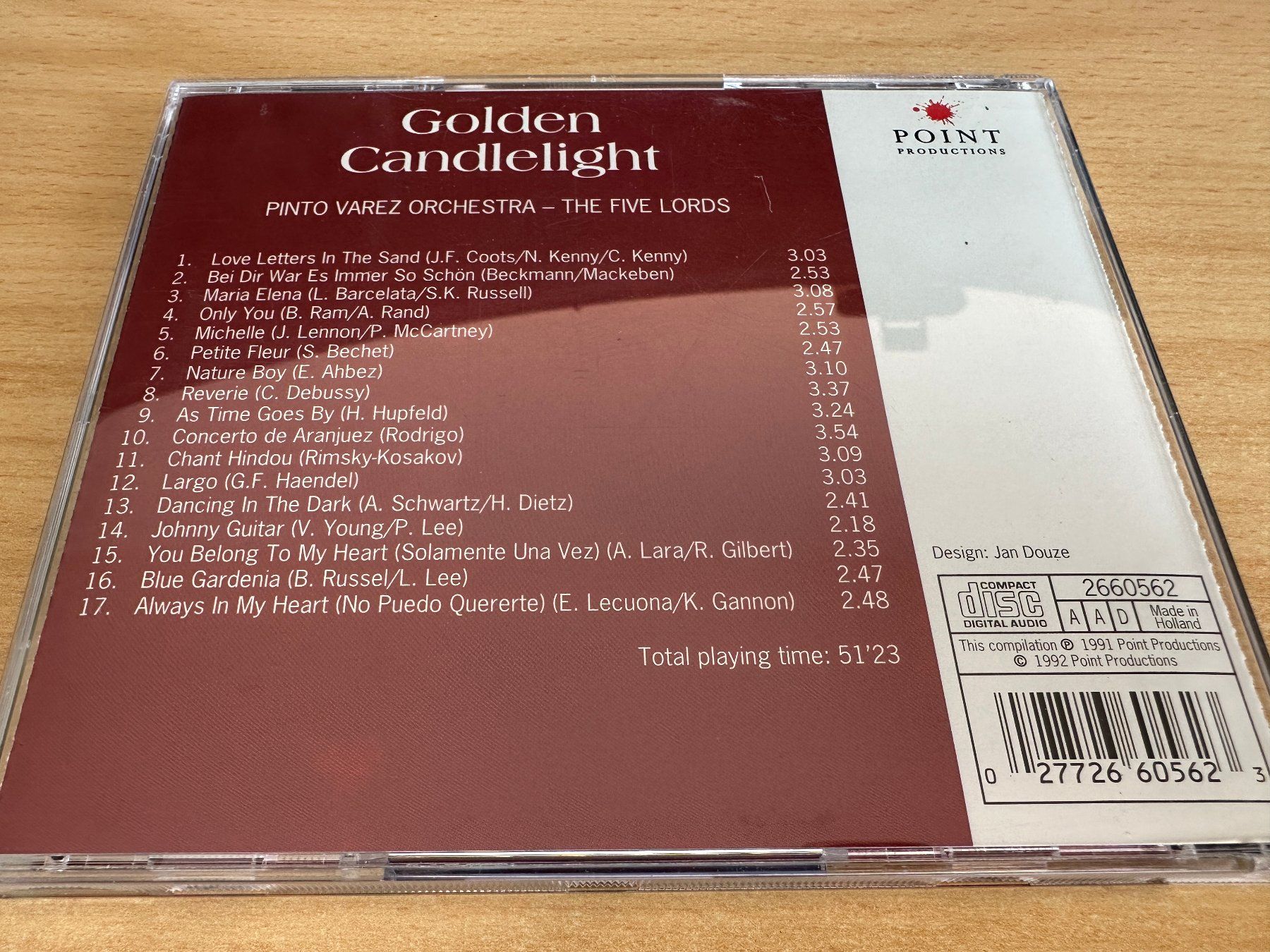 CD: Golden Candlelight - Pinto Varez Orchestra - The Five Lords – Usato da Rikon im Tösstal venduto da Alpenmutz 1
