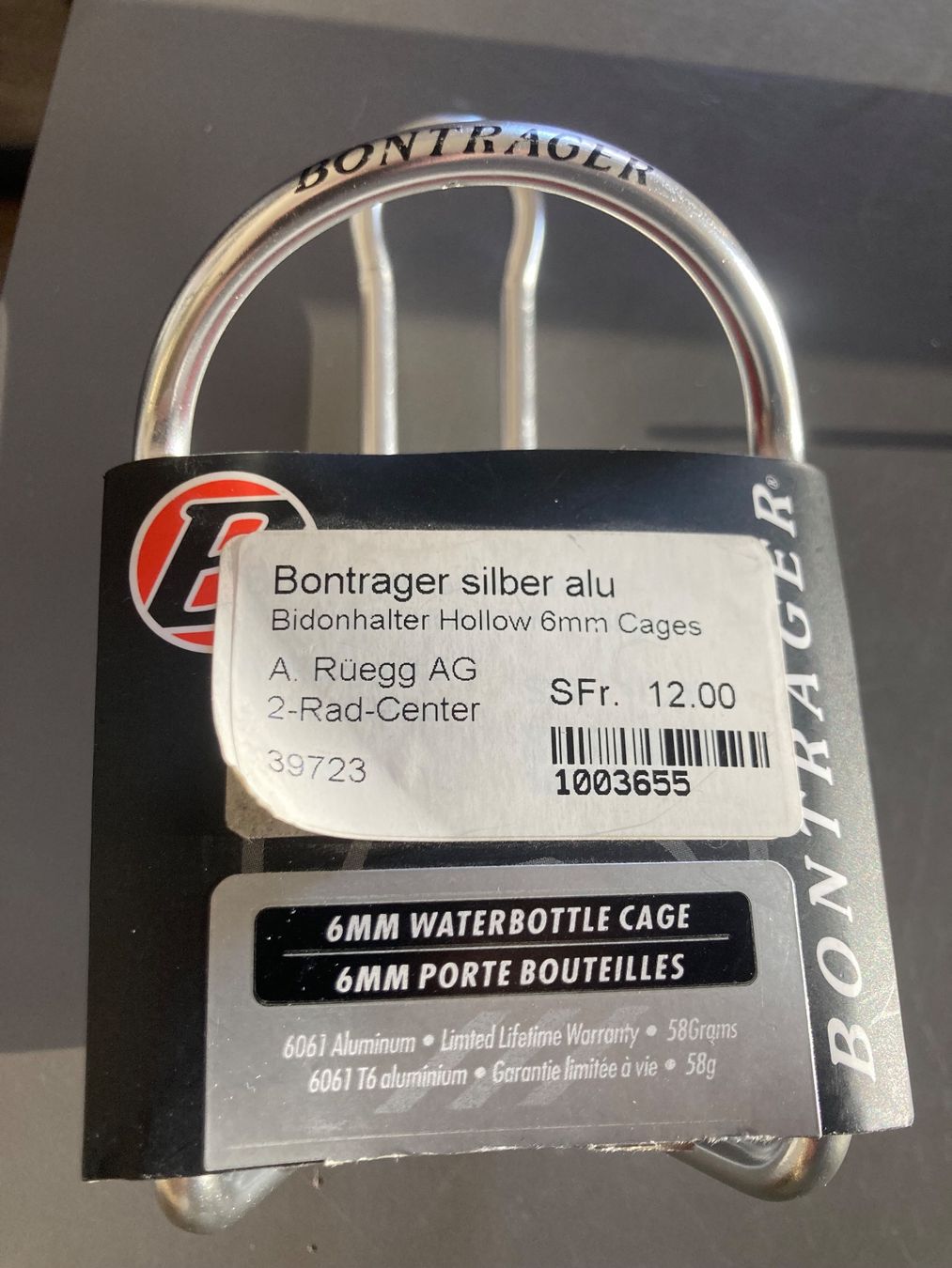 Pièces détachées: Bontrager Flaschenhalter (Nr.183) – Neuf avec emballage d'origine à Winterthur par Veloteileauktion 2