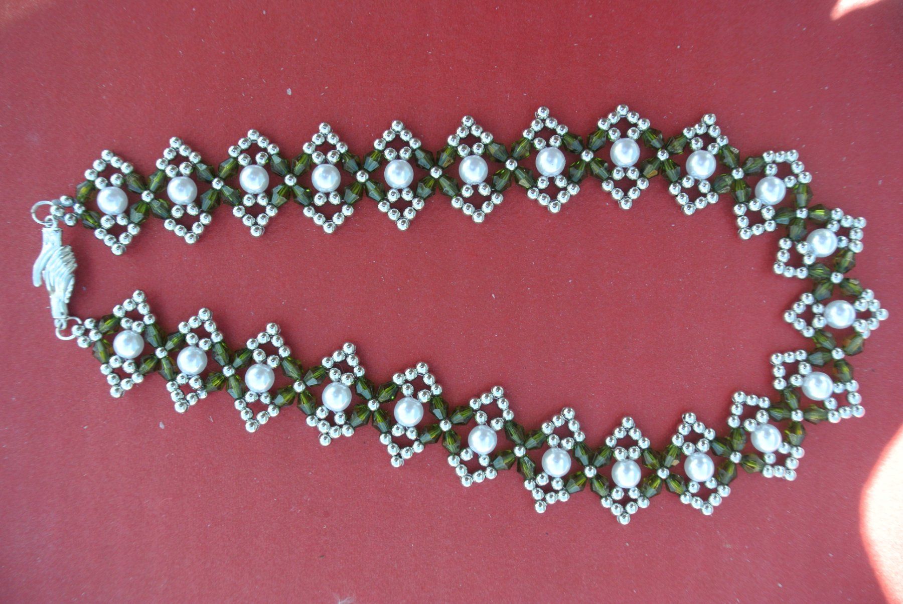Catenine: Handgemachte Halskette mit Perlen und Magnetverschluss – Nuovo (secondo la descrizione) da Plaffeien venduto da Boxerranche