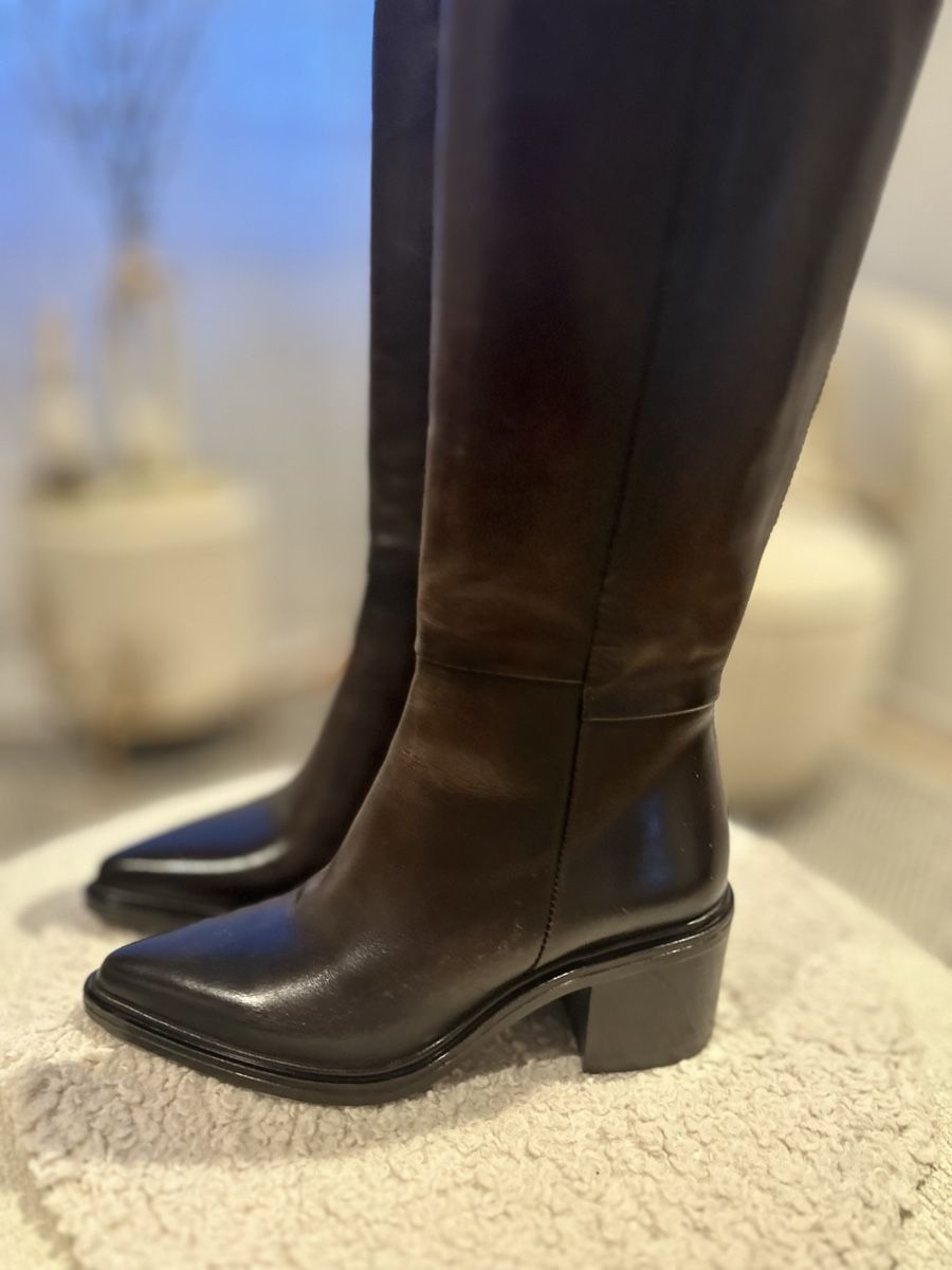 Scarpe da donna: Leder Stiefel Café/36 NEW – Nuovo e nell'imballaggio originale da Meggen venduto da AuDa17 1
