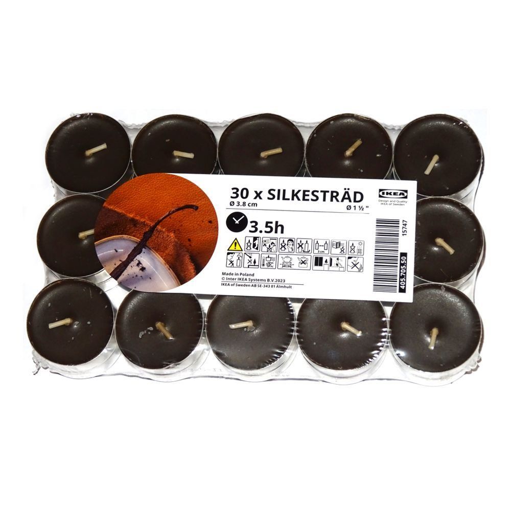Ikea Kerzen: Teelichter duftend 3.5 Std Silkesträd 30 Teelichter – Neu und originalverpackt aus Spreitenbach von mario-shop.xs