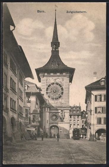 Cartoline postali: AK Bern, Zeitglockenturm, Strassenbahn – Usato da Berlin venduto da bartko-reher