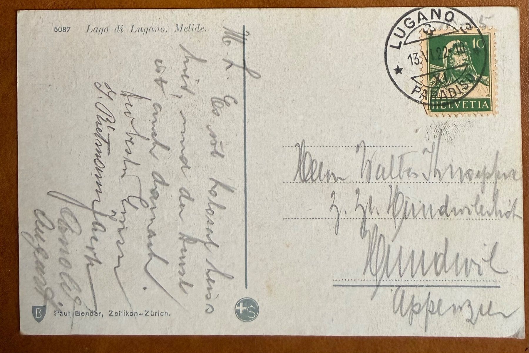 Cartes postales: Mélide - 1922 – D'occasion à Lutry par Ediego 1
