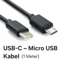 Micro USB < zu > USB-C Kabel / 1 Meter Micro-USB MicroUSB