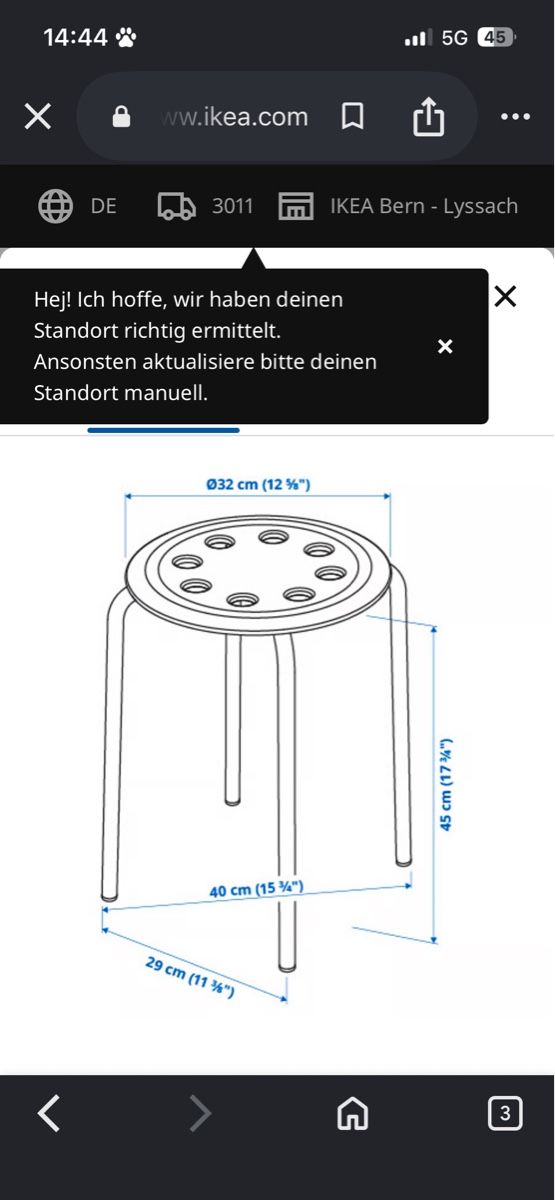 Ikea Hocker: Hocker schwarz – Gebraucht aus Bolligen von ais_rbv7 2