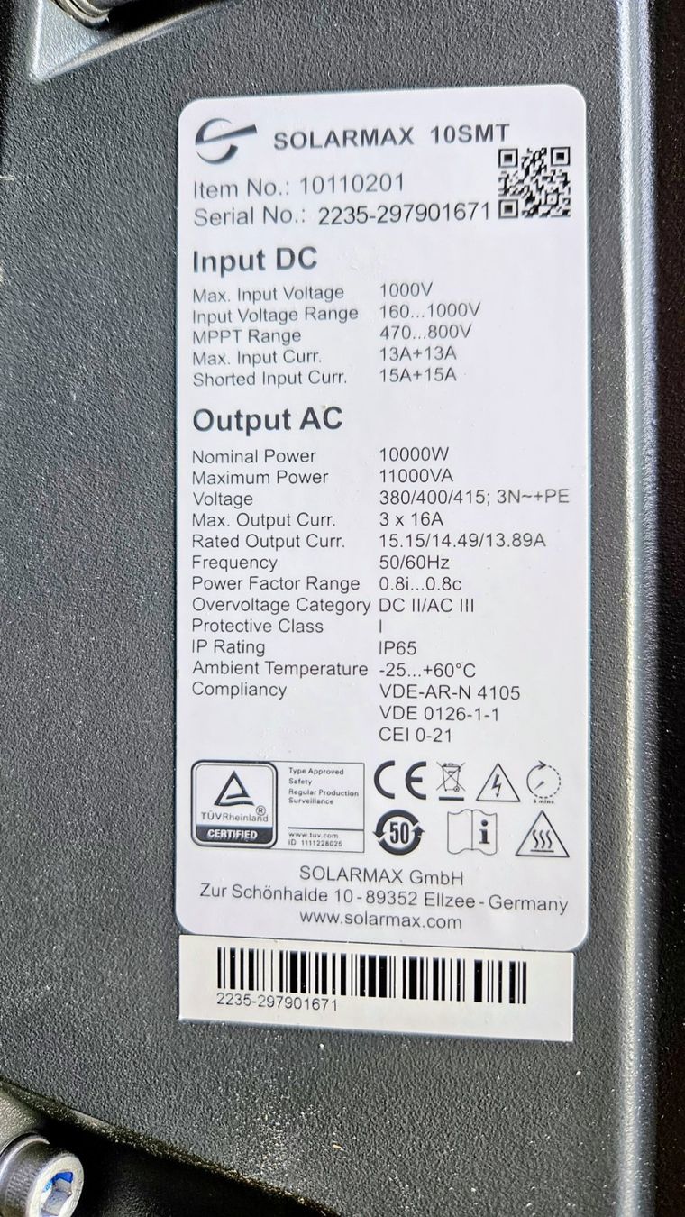 Inverter: Wechselrichter Solarmax – Usato da Grosshöchstetten venduto da hamasu 1