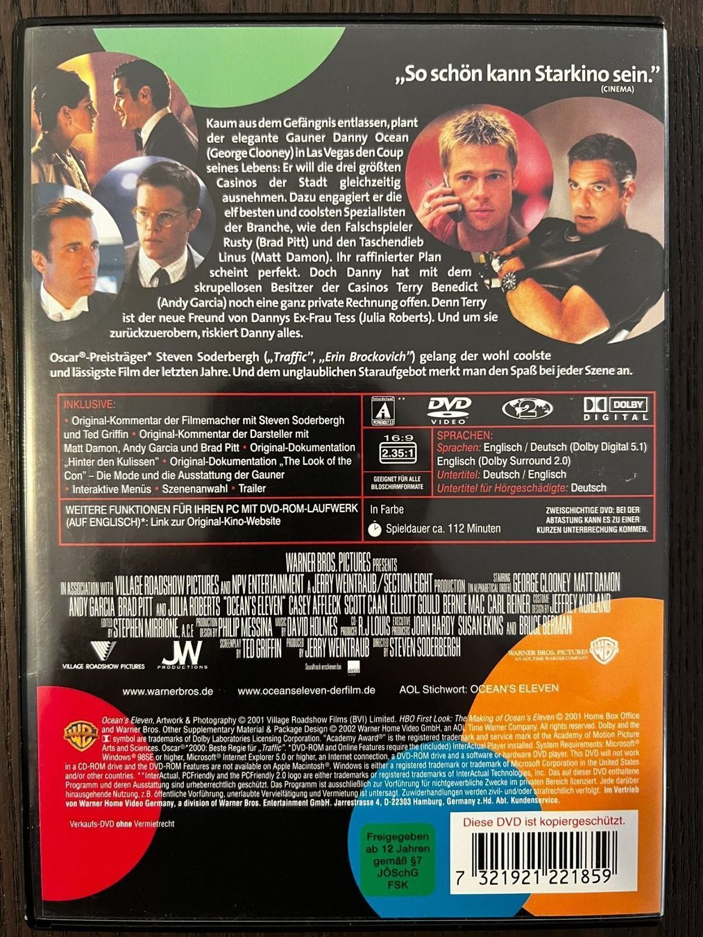 Tutti i DVDs: Oceans Eleven – Usato da Zürich venduto da FilmFreunde 1