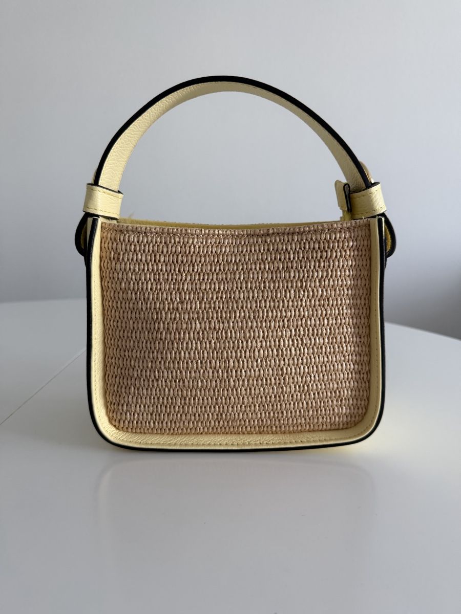 Taschen für Damen: Borsa rafia e pelle – Neu und originalverpackt aus Mendrisio von pri_856w 2