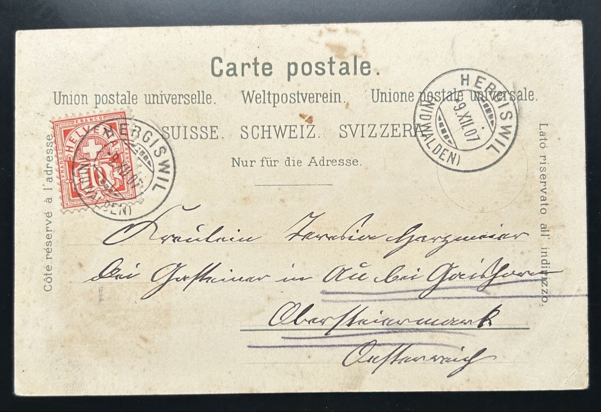 Cartoline postali: Gruss aus Stans Litho  – Usato da Horw venduto da Tellbub 1