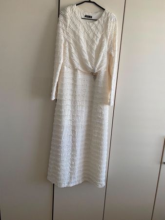 Kleid weiss Langarm  Grösse 2XL