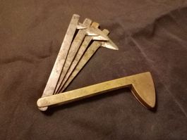 Antike  medizinische Messer werkzeuge, Brass Handgriff, Vint
