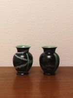 2x kleine 1950er Keramik Vase Blumenvase vintage Dekovase