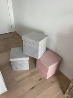 Faltbare Stoffhocker mit Stauraum 38x38cm