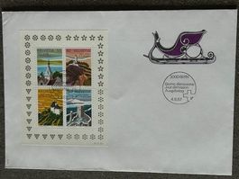 1987 Briefumschlag 200 J. Tourismus CH 🎂 4er-Sonderblock