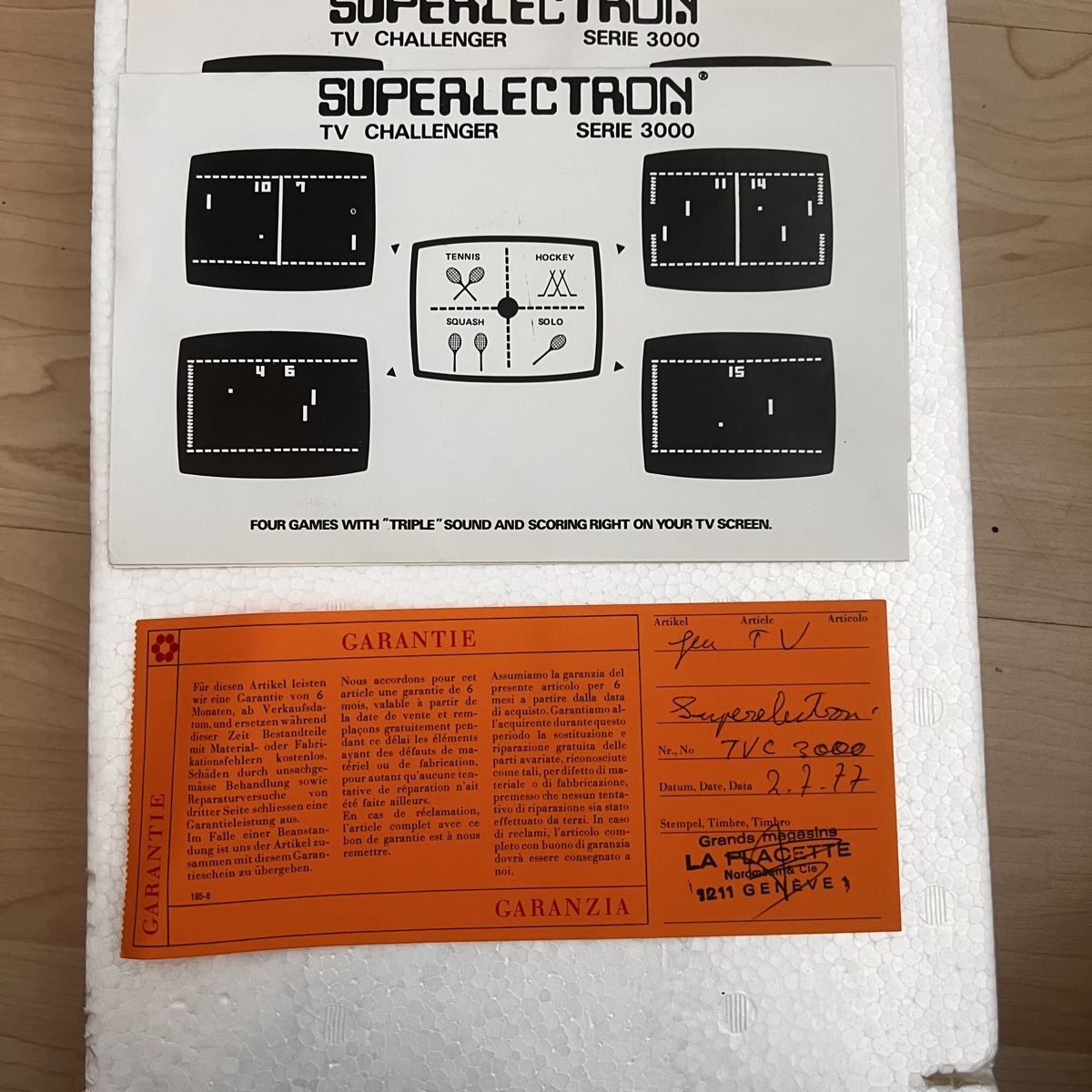 Giochi: Superlectron TVC-3000 Pong Marketed Console – Nuovo (secondo la descrizione) da Glattpark(Opfikon) venduto da Golghot92 2
