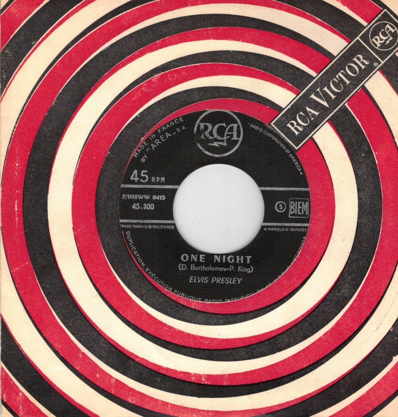 Dischi in vinile: Elvis  --  One Night/I got stung  Single7 – Usato da Oberwil (Dägerlen) venduto da thealbum