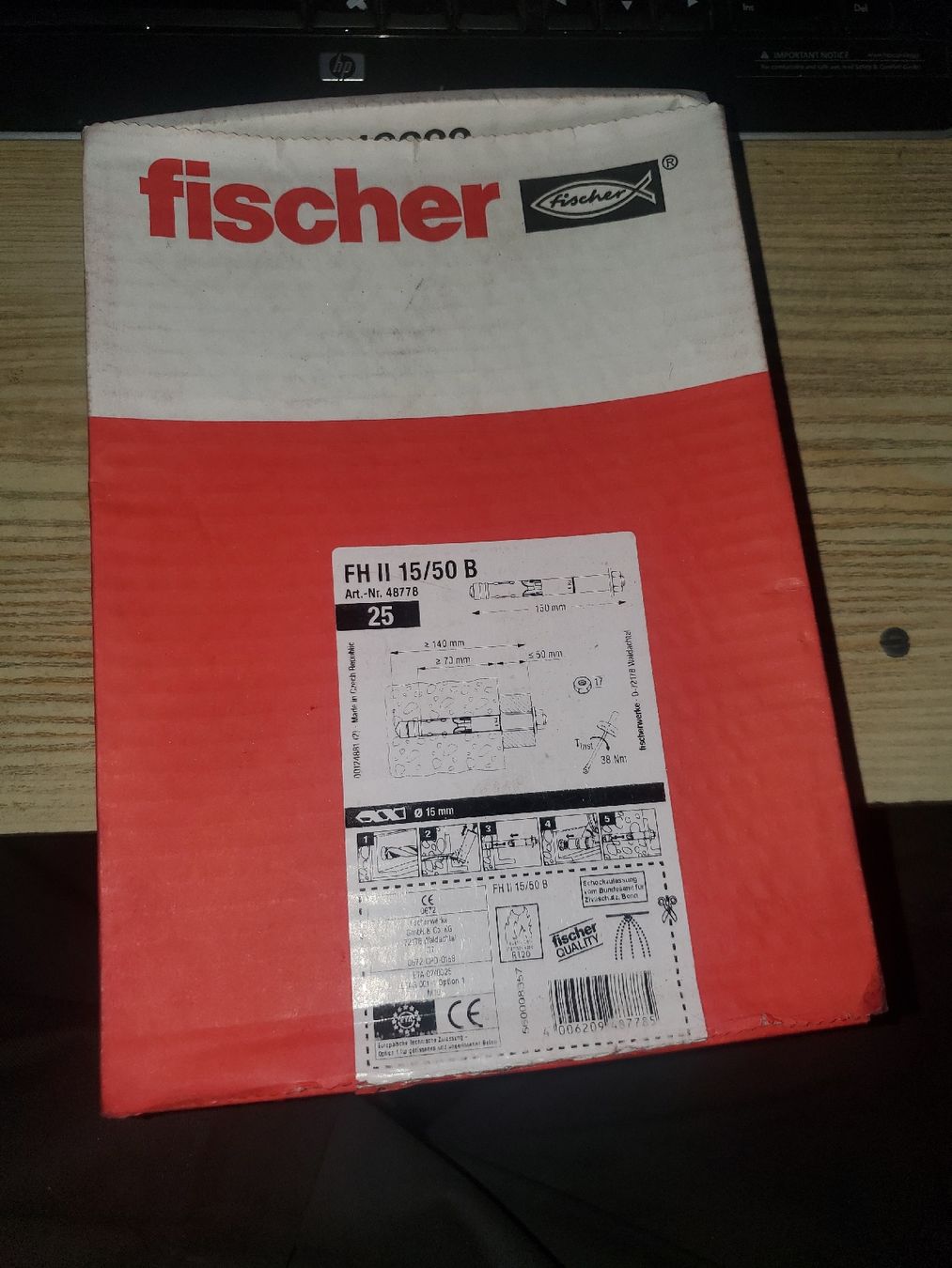 Fischer Alle Werkzeuge: Dübel, Schwerlastanker Fischer – Neu und originalverpackt aus Hagenbuch ZH von Jerremi 1