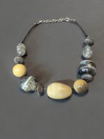 Collana perle miste pietre naturali