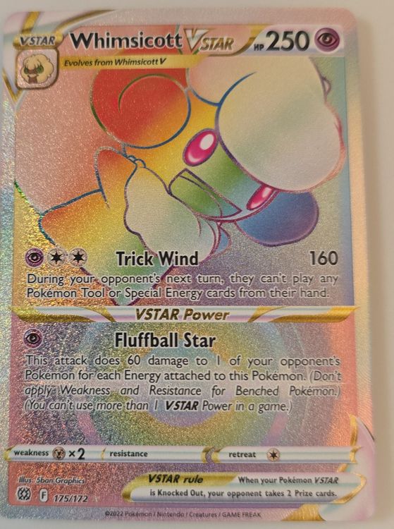 Carte Pokemon VSTAR Whimsicott 250 (Neu (gemäss Beschreibung)) in ...