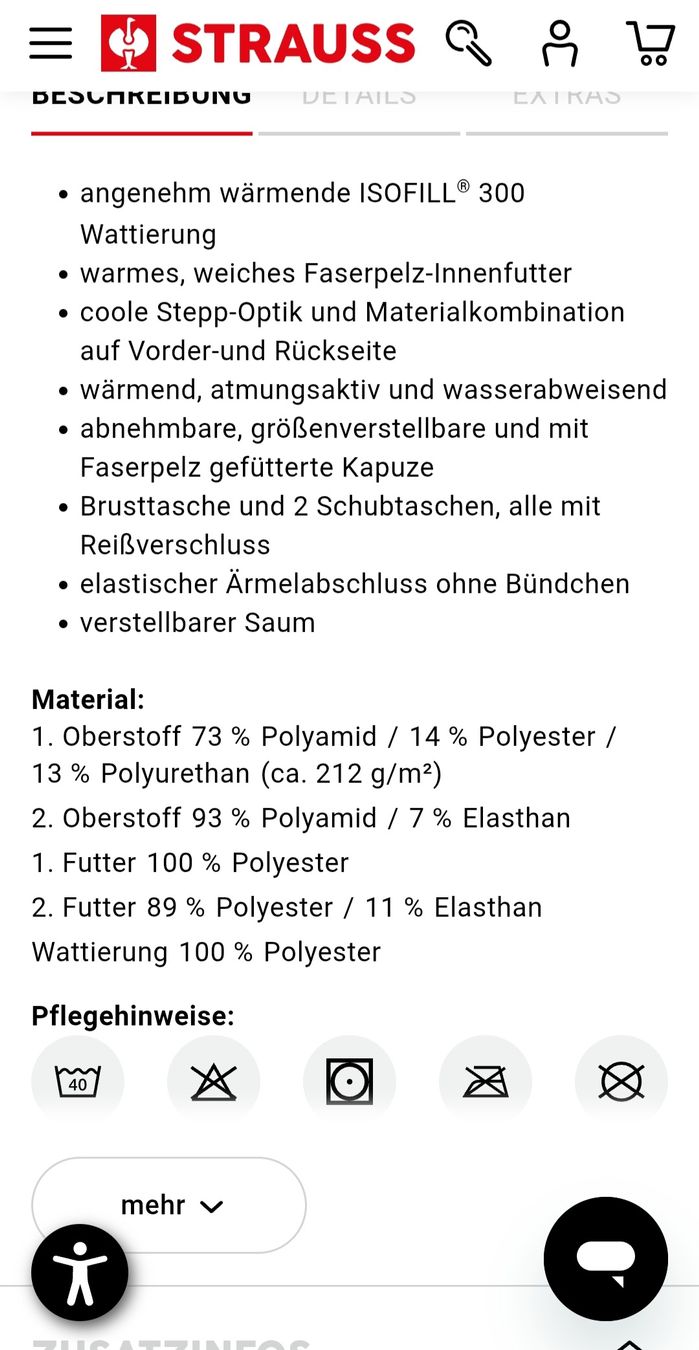 Engelbert Strauss Vestes: Engelbert Strauss Winterjacke – D'occasion à Amden par Egzorn1 4