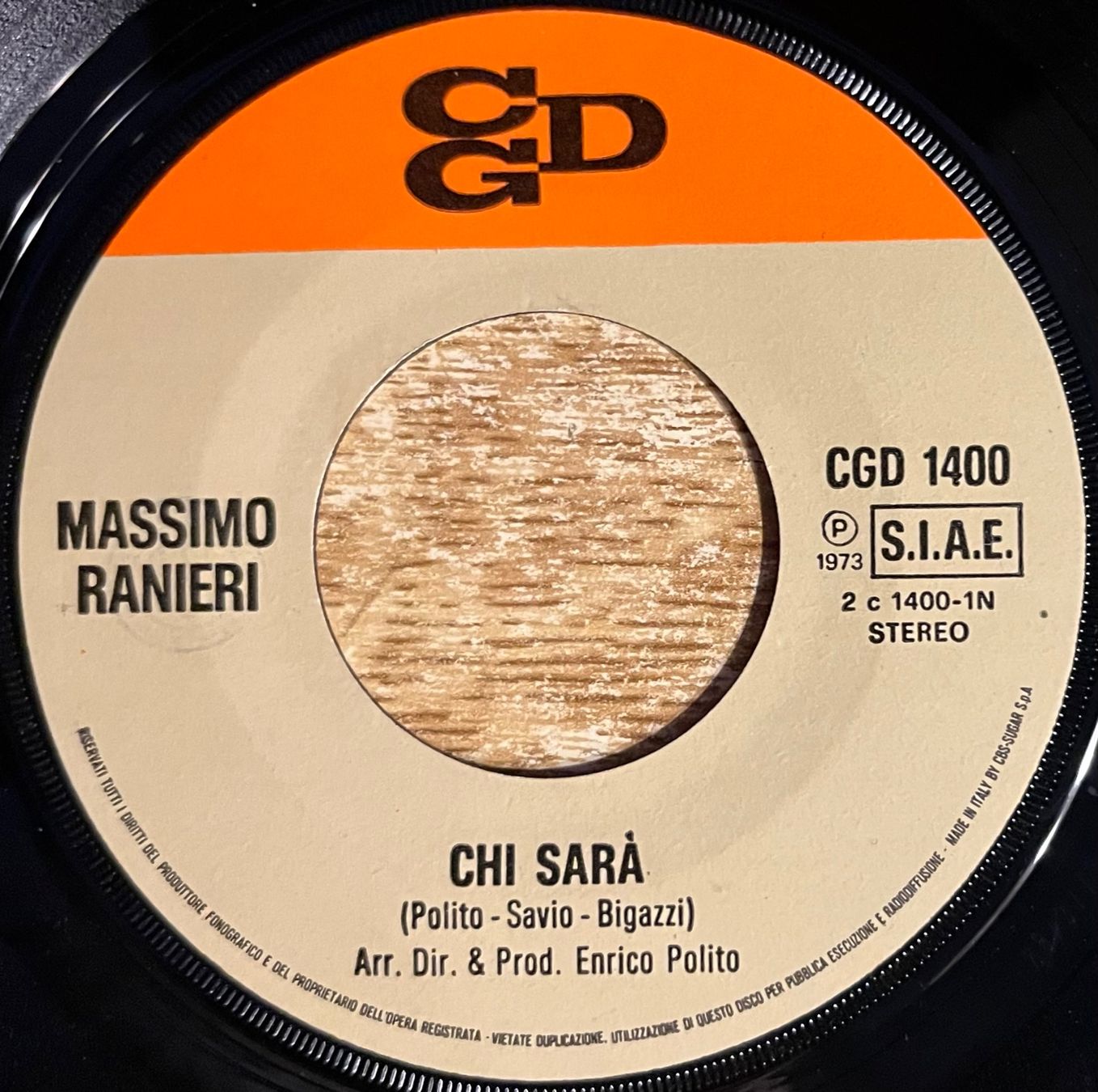 Vinyles: MASSIMO RANIERI - CHI SARÀ – D'occasion à Bussigny par vinyl-pas-cher 2