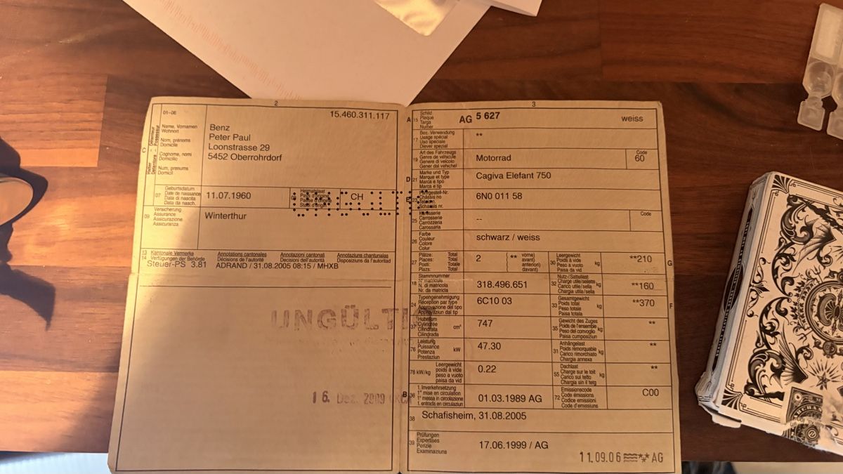 Cagiva Touring: Cagiva Elefant 750 – Difettoso da Balsthal venduto da Yanu.l 5