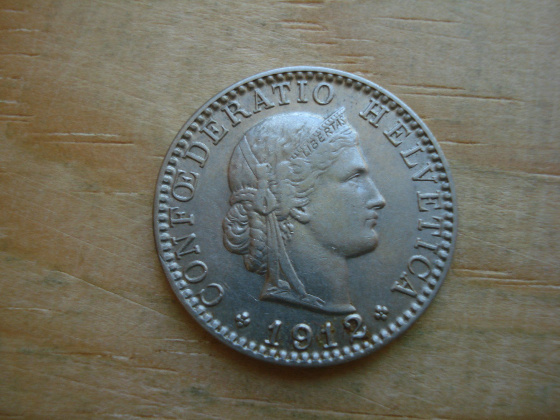 Alle Münzen: (S1) 20 Rappen 1912 – Gebraucht aus Erlach von Net-Coins