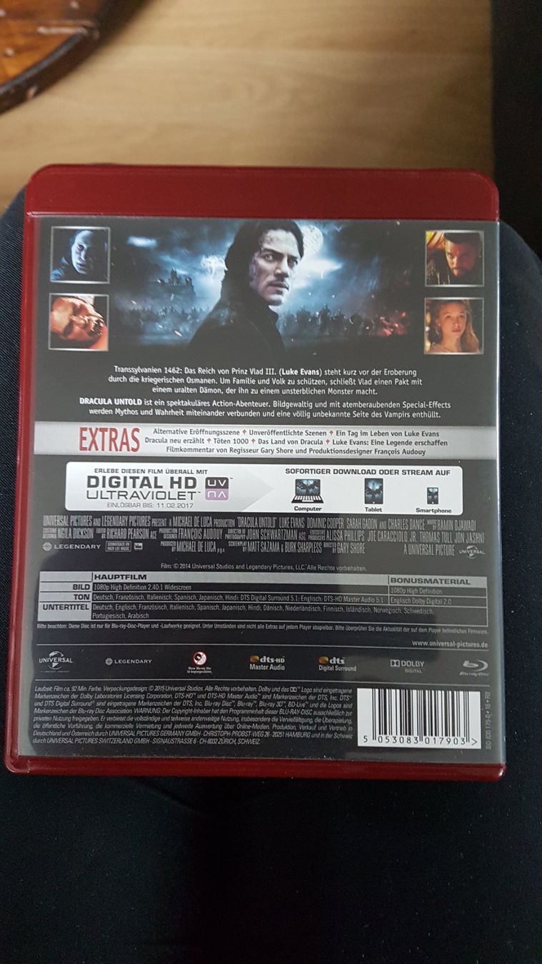 Alle DVDs: Blue-ray "Dracula - untold" – Gebraucht aus Buttisholz von Simone_n 1