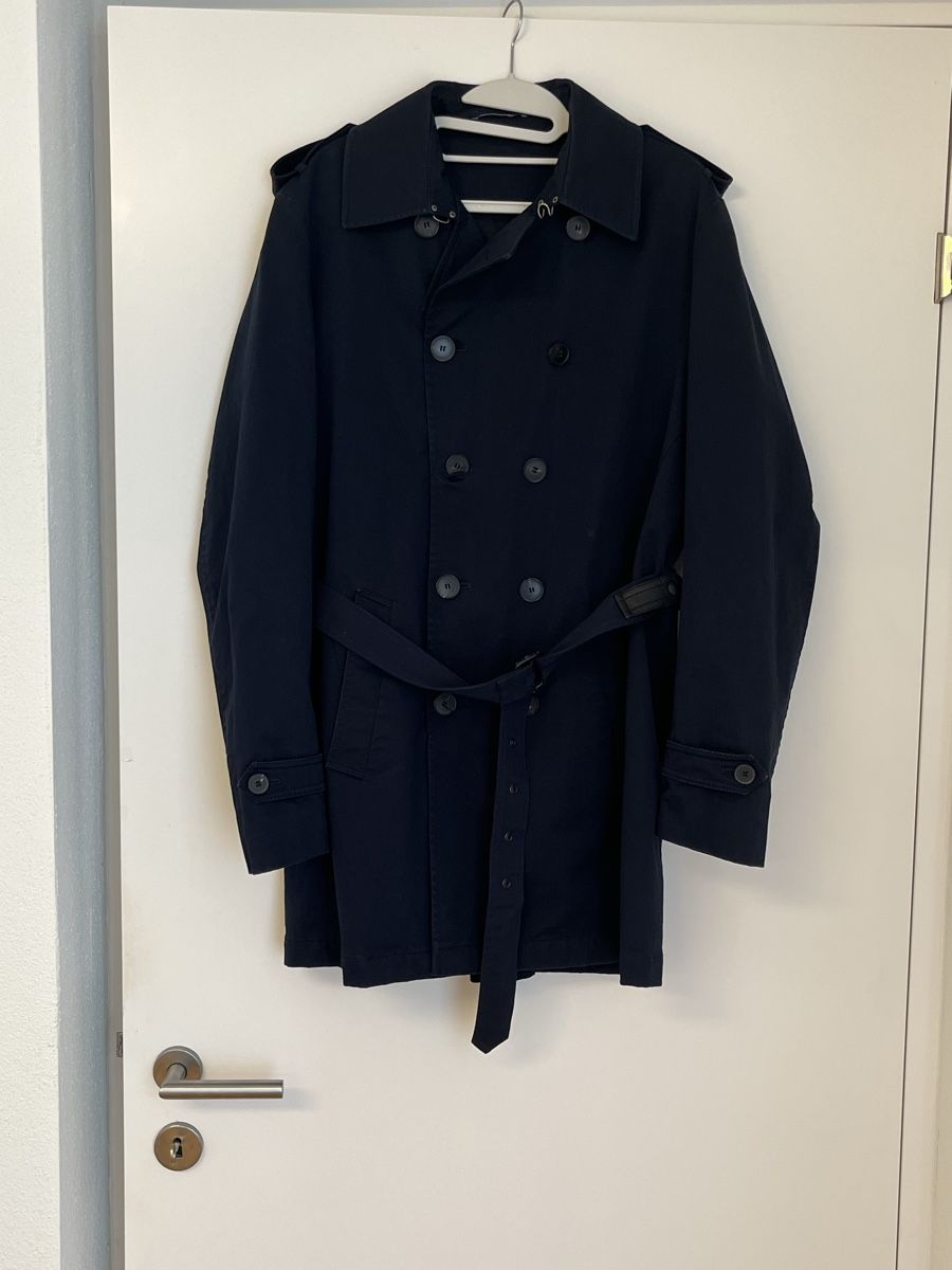 Navyboot Cappotti: Trenchcoat Mantel Dunkelblau Navy Navyboot Gr 50 – Usato da Aarau venduto da ste_bx8b