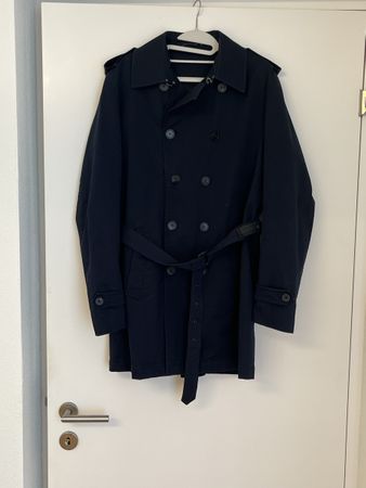 Trenchcoat Mantel Dunkelblau Navy Navyboot Gr 50