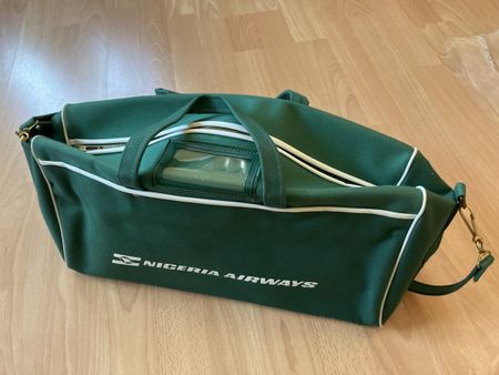 Vintage Nigeria Airways Flight bag 1960,s