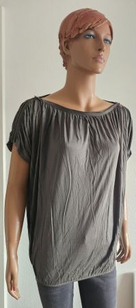 Neues trendiges Top in Khaki mit Reissverschluss Gr. S