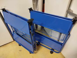 2 X Chariot 2 Plateaux Pliable