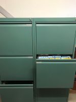 Lista Stahlschrank-Module in Farbe türkis. 2Stück