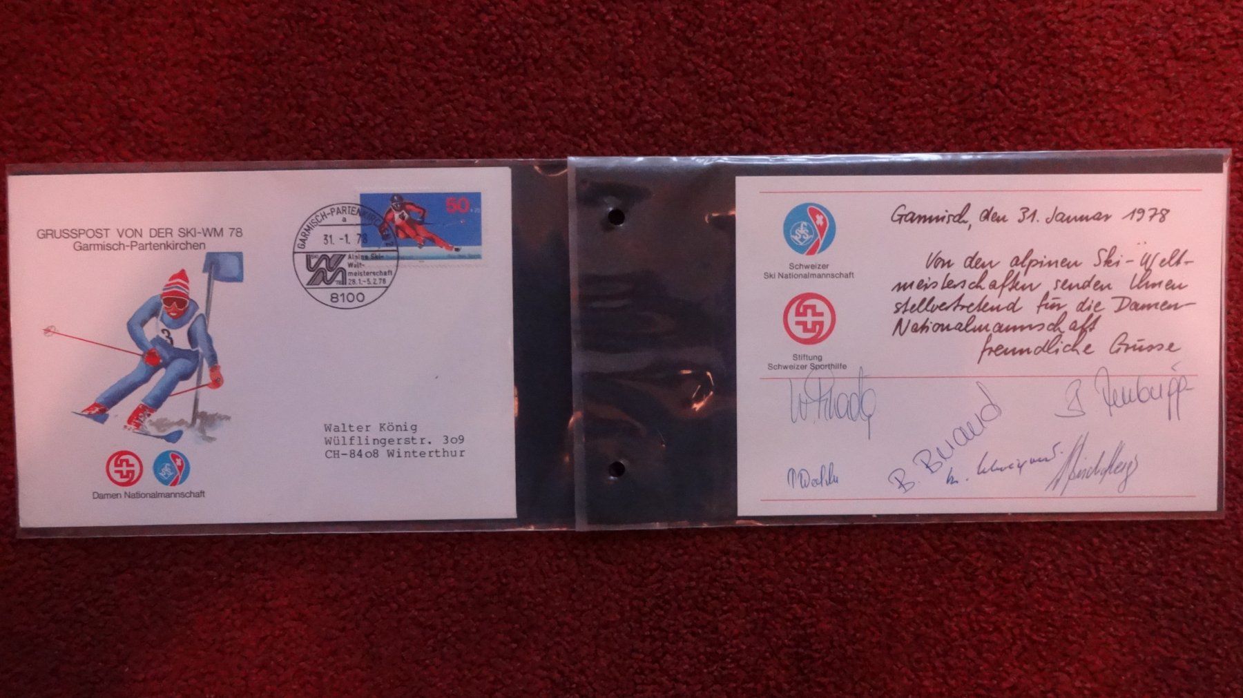 Autogramme: Autogrammkarten Ski WM 1978 Garmisch und Lathi – Gebraucht aus Kloten von wal_6zll 1