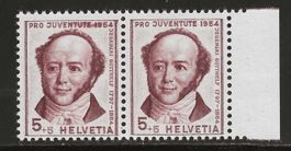 1954 : Pro Juventute Doppelprägung J154.Ab , postfrisch**