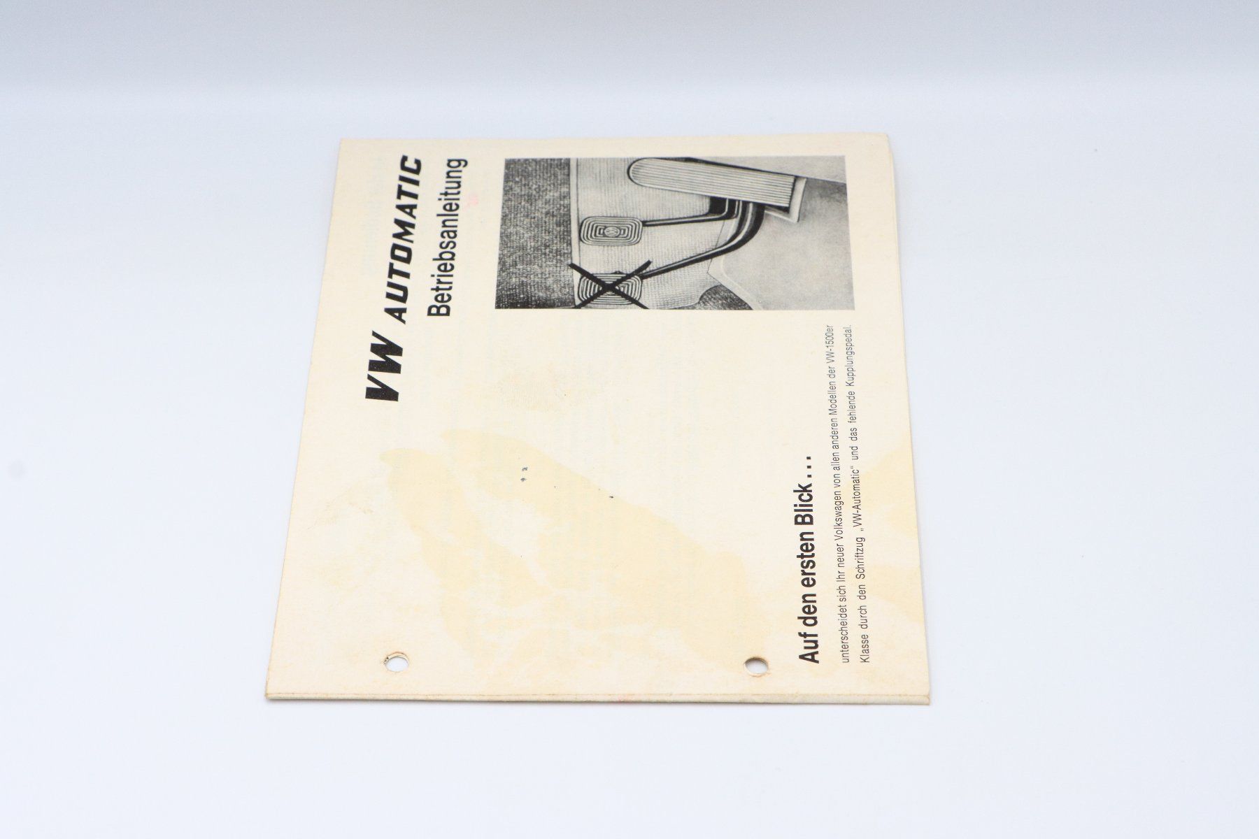 VW Documenti: VW Automatic Betriebsanleitung 1967 – Usato da Bühl b.Aarberg venduto da Collectorpassions 4