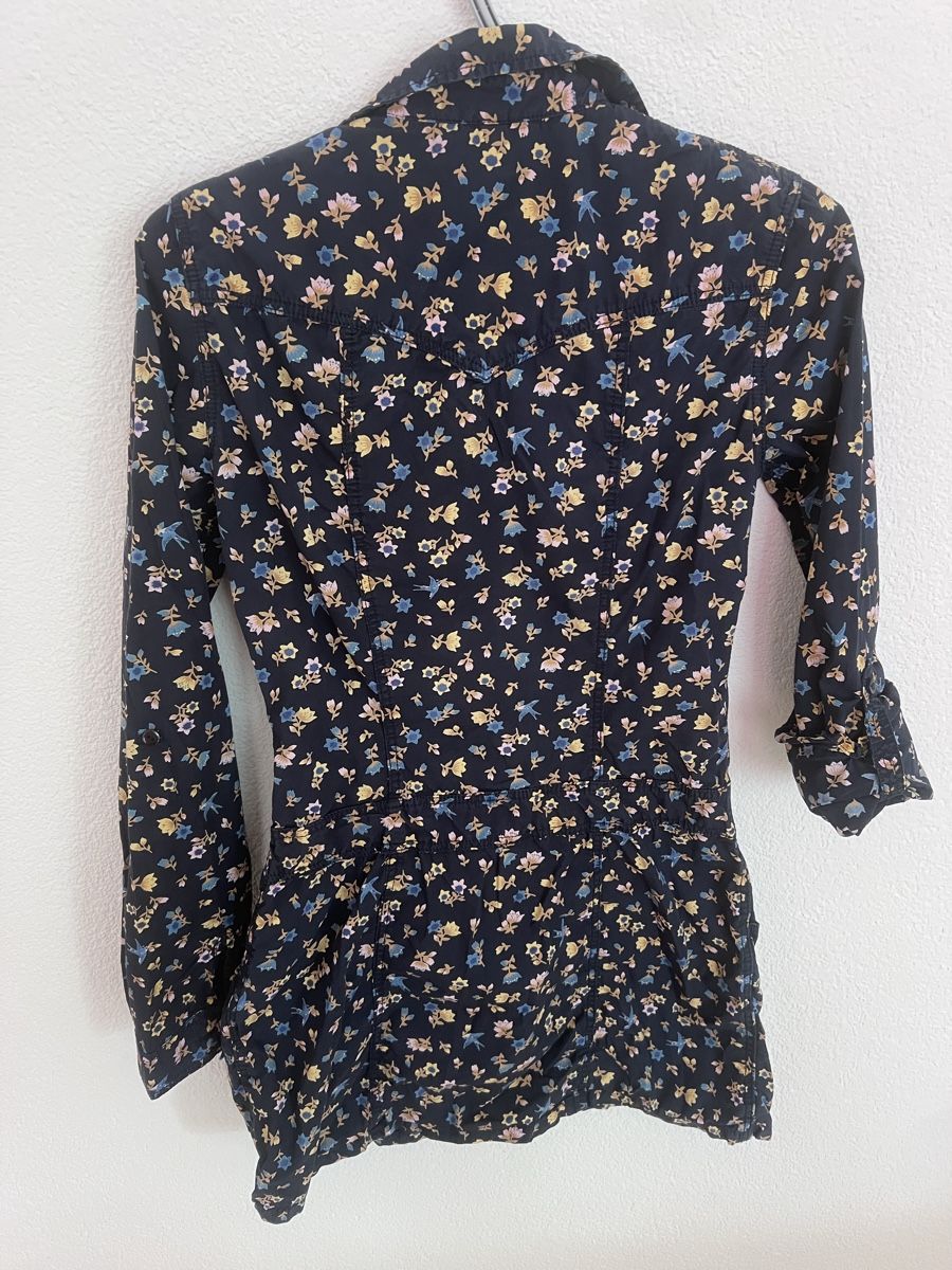 Vestiti: Kleid dunkelblau mit Blumenmuster Grösse 36 – Usato da Frauenfeld venduto da mic_29jy 3