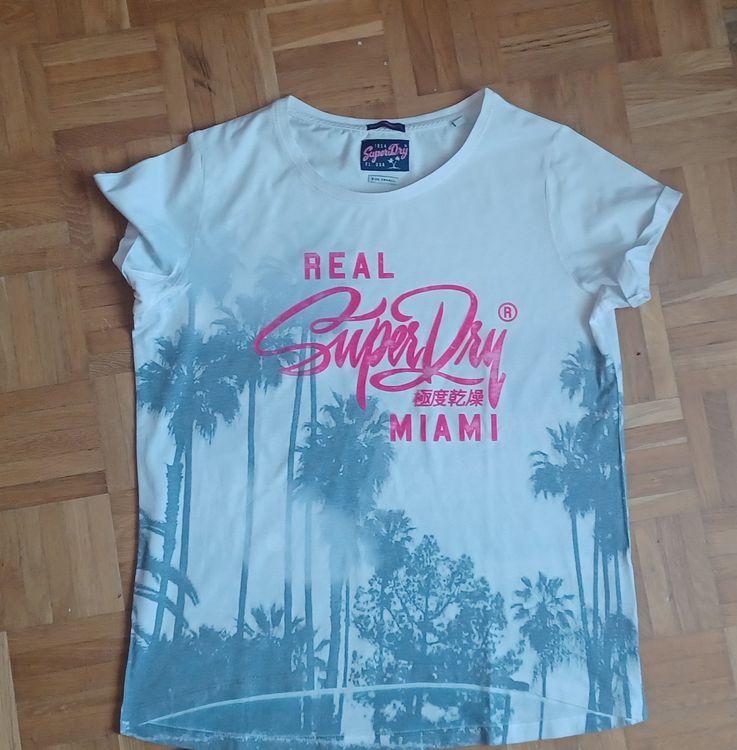 Superdry VINTAGE LOGO - T-shirt con stampa - dunkelgrün/verde