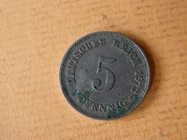 Dt. Reich 1912 J, 5 Pfennig