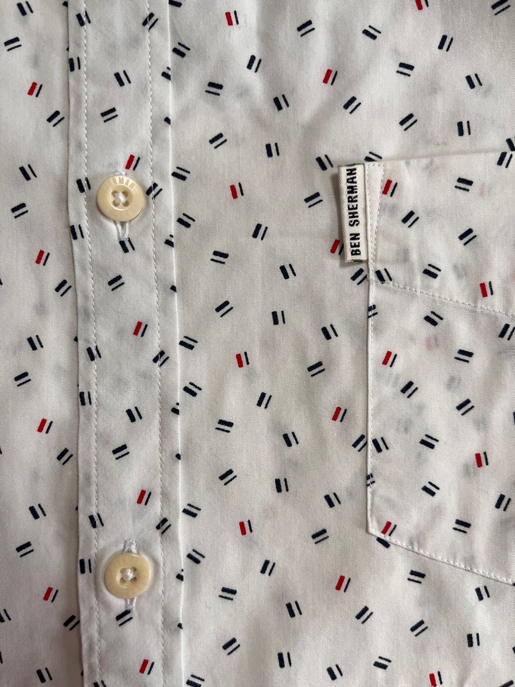Ben Sherman Camicie: Ben Sherman Button Down Retro Pattern Shirt Mod Style – Usato da Zürich venduto da StuffatZH8 2